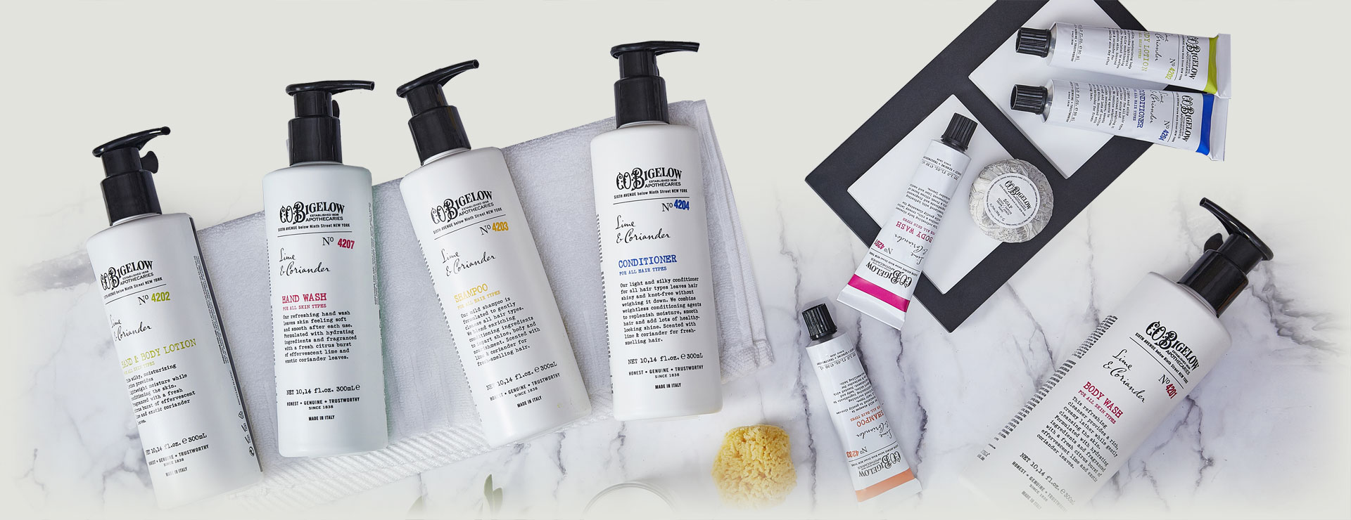 Co Bigelow המותג הנפלא הזה נוצר בשכונה הקטנטנה של גריניץ' וילג' בניו יורק, בבית המרקחת המפורסם שהיה מרכיב תרבותי בעיר ניו יורק מאז שנת 1838.
במשך כמעט מאתיים שנה, נמנו עם לקוחותיו האישים מתומס אדיסון ואלינור רוזוולט.


Co Bigelow Honest, Genuine, Trustworthy. Nestled in the tiny neighbourhood of Greenwich Village in New York City, C.O. Bigelow is the landmark apothecary that has been a fixture of New York City culture since 1838. For nearly two centuries, Bigelow has been a destination like Thomas Edison and Eleanor Roosevelt.